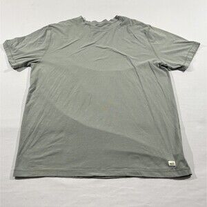Vuori T-Shirt Mens Gray Tuvalu Tech Tee Performance Stretch Crewneck V101 Sz 2XL